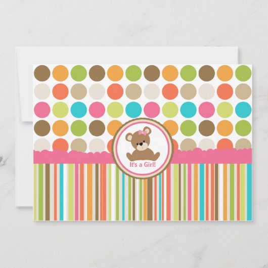 baby shower Uitnodiging (Achterkant)