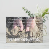 baby shower Uitnodiging (Staand voorkant)