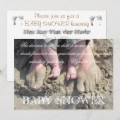 baby shower Uitnodiging (Voorkant / Achterkant)
