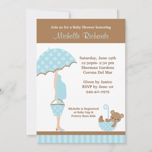 baby shower Uitnodiging (Voorkant)