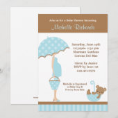 baby shower Uitnodiging (Voorkant / Achterkant)