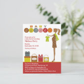 Baby shower Uitnodiging (Staand voorkant)