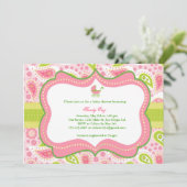 baby shower Uitnodiging (Staand voorkant)