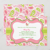 baby shower Uitnodiging (Voorkant / Achterkant)