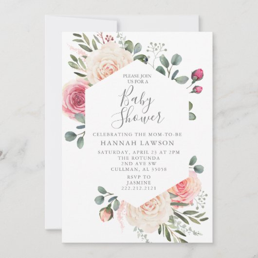 Baby shower Uitnodiging (Voorkant)