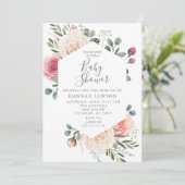 Baby shower Uitnodiging (Staand voorkant)