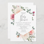 Baby shower Uitnodiging (Voorkant / Achterkant)