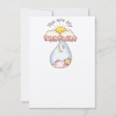 Baby shower Uitnodiging (Achterkant)