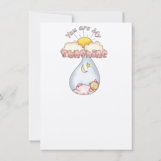 Baby shower Uitnodiging (Achterkant)