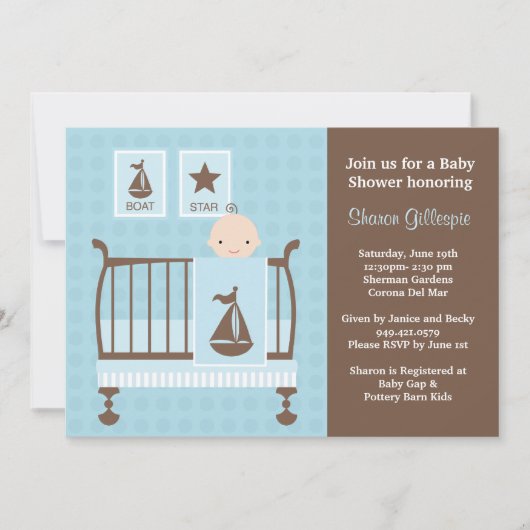 Baby shower Uitnodiging (Voorkant)