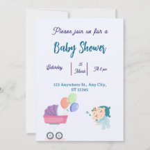 Baby shower Uitnodiging