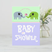Baby shower Uitnodiging (Staand voorkant)