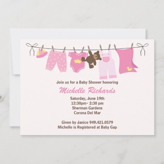 baby shower Uitnodiging (Voorkant)