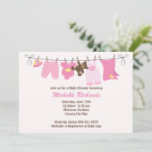 baby shower Uitnodiging (Staand voorkant)