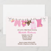 baby shower Uitnodiging (Voorkant / Achterkant)