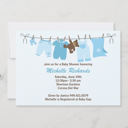 baby shower Uitnodiging (Voorkant)