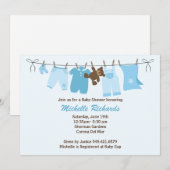 baby shower Uitnodiging (Voorkant / Achterkant)