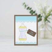 Baby shower Uitnodiging (Staand voorkant)