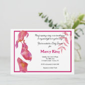 Baby shower Uitnodiging (Staand voorkant)