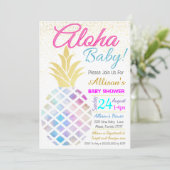 Baby shower Uitnodiging (Staand voorkant)