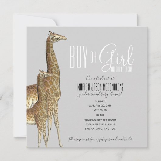 baby shower Uitnodiging (Voorkant)