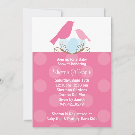 Baby shower Uitnodiging (Voorkant)