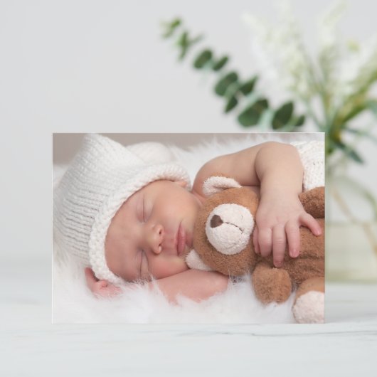 Baby shower Uitnodiging (Staand voorkant)