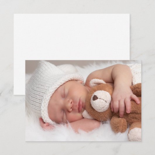 Baby shower Uitnodiging (Voorkant / Achterkant)