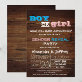 Baby shower Uitnodiging (Voorkant / Achterkant)