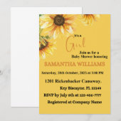 Baby shower uitnodiging (Voorkant / Achterkant)