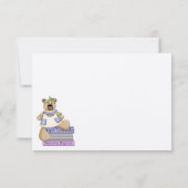 Baby shower Uitnodiging (Achterkant)