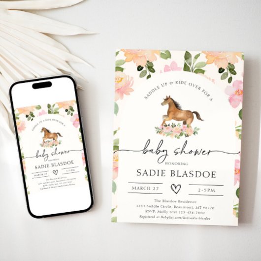 Baby shower uitnodiging