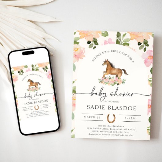 Baby shower uitnodiging