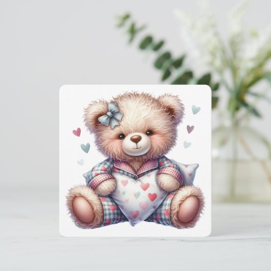 Baby shower Uitnodiging (Staand voorkant)