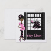 Baby shower Uitnodiging (Voorkant / Achterkant)