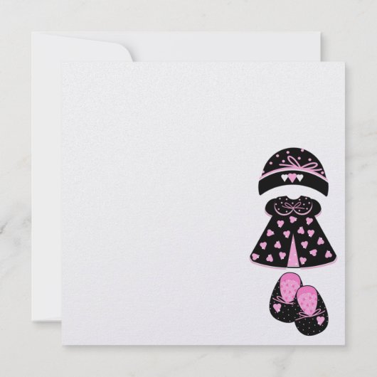 Baby shower Uitnodiging (Achterkant)