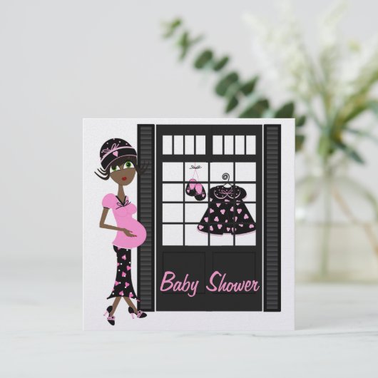 Baby shower Uitnodiging (Staand voorkant)