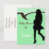 Baby shower Uitnodiging (Voorkant / Achterkant)