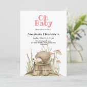 Baby shower Uitnodiging (Staand voorkant)