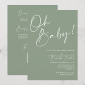 baby shower uitnodiging (Voorkant / Achterkant)