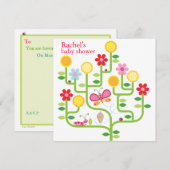 baby shower Uitnodiging (Voorkant / Achterkant)