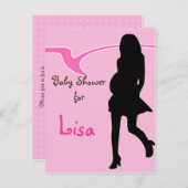 Baby shower Uitnodiging (Voorkant / Achterkant)