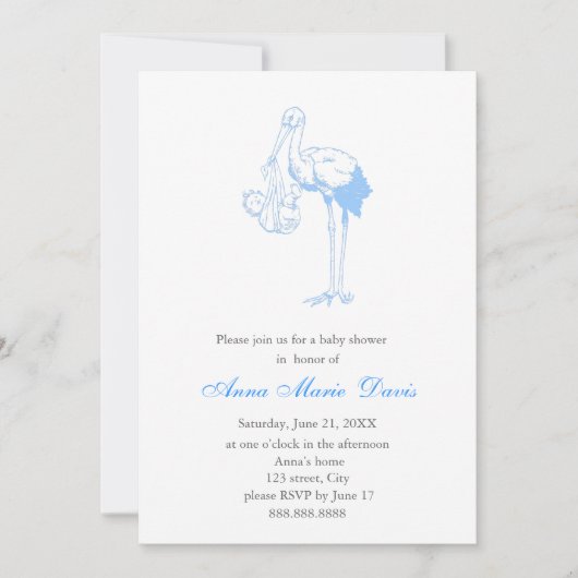 baby shower Uitnodiging (Voorkant)