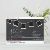 Baby shower Uitnodiging (Staand voorkant)