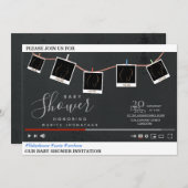 Baby shower Uitnodiging (Voorkant / Achterkant)