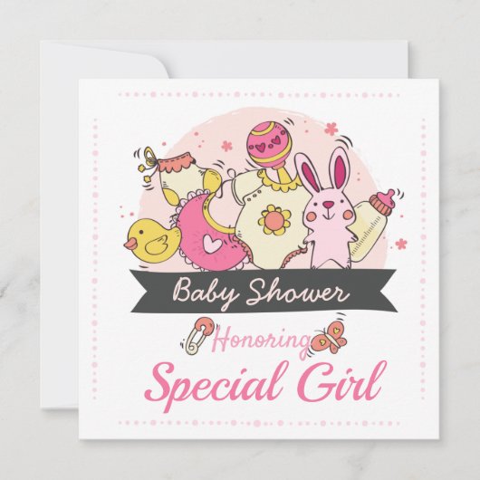 Baby shower Uitnodiging (Voorkant)