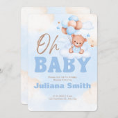 Baby shower Uitnodiging (Voorkant / Achterkant)