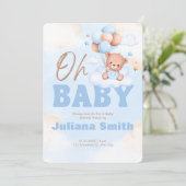 Baby shower Uitnodiging (Staand voorkant)