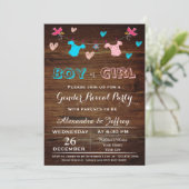 baby shower Uitnodiging (Staand voorkant)