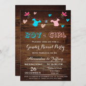 baby shower Uitnodiging (Voorkant / Achterkant)